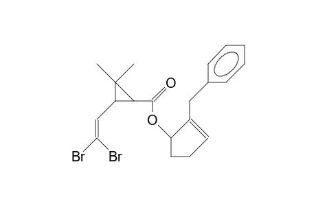 2-(2,2-Dibromo-vinyl)-3,3-dimethyl-cyclopropanoic acid, 2-benzyl-cyclopent-2-en-1-yl ester