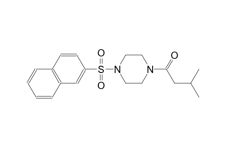 piperazine, 1-(3-methyl-1-oxobutyl)-4-(2-naphthalenylsulfonyl)-