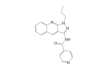 N-(1-propyl-1H-pyrazolo[3,4-b]quinolin-3-yl)isonicotinamide