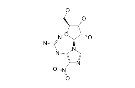 1-(BETA-D-ERYTHRO-PENTOFURANOSYL)-5-GUANIDINO-4-NITROIMIDAZOLE