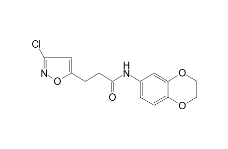 5-Isoxazolepropanamide, 3-chloro-N-(2,3-dihydro-1,4-benzodioxin-6-yl)-