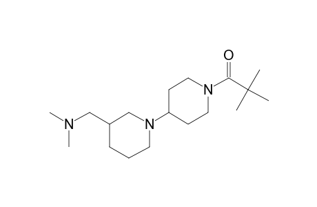 (1,4'-Bipiperidine)-3-methanamine, N,N-dimethyl-, N'-trimethylacetyl-