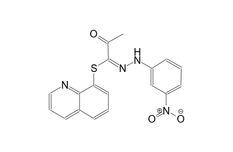 8-quinolinyl (1E)-N-(3-nitrophenyl)-2-oxopropanehydrazonothioate