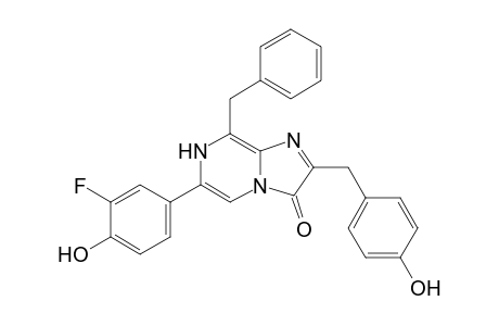 8-Benzyl-2-(4-hydroxybenzyl)-6-(3-fluoro-4-hydroxyphenyl)-3,7-dihydroimidazo[1,2-a]pyrazin-3-one