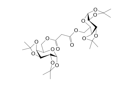 Bis-(1,2:3,4)-di-O-isopropylidene-.alpha.-D-galactopyranosyl) malonate