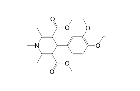3,5-pyridinedicarboxylic acid, 4-(4-ethoxy-3-methoxyphenyl)-1,4-dihydro-1,2,6-trimethyl-, dimethyl ester