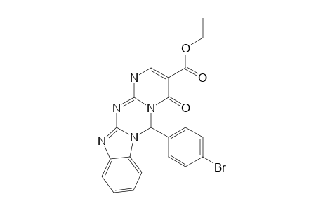ETHYL-6-(4-BROMOPHENYL)-4-OXO-4,6-DIHYDRO-1(12)(13)H-PYRIMIDO-[2',1':4,5]-[1,3,5]-TRIAZINO-[1,2-A]-BENZIMIDAZOLE-3-CARBOXYLATE