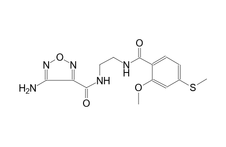 4-Amino-N-(2-([2-methoxy-4-(methylsulfanyl)benzoyl]amino)ethyl)-1,2,5-oxadiazole-3-carboxamide