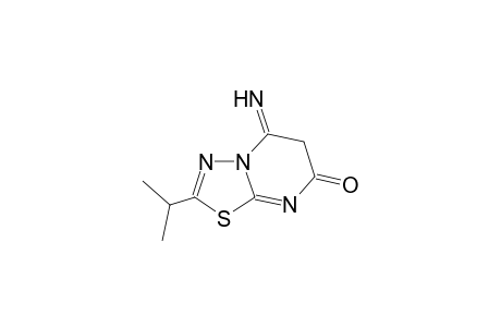 5-imino-2-isopropyl-5,6-dihydro-7H-[1,3,4]thiadiazolo[3,2-a]pyrimidin-7-one