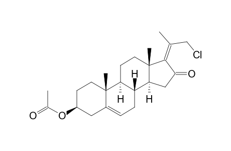 Pregna-5,17(20)-dien-16-one, 3-(acetyloxy)-21-chloro-20-methyl-, (3.beta.,17Z)-