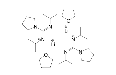 Dilithium(I) bis[isopropyl-[(Z)-N-isopropyl-C-pyrrolidin-1-yl-carbonimidoyl]azanide]ditetrahydrofuran