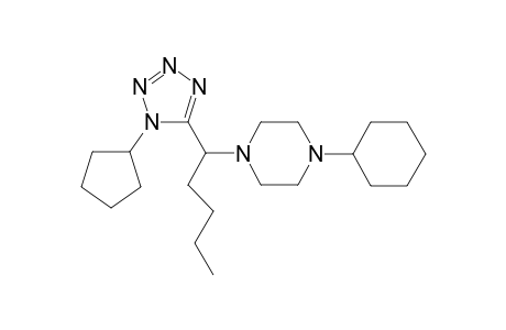 1-cyclohexyl-4-[1-(1-cyclopentyl-1,2,3,4-tetrazol-5-yl)pentyl]piperazine