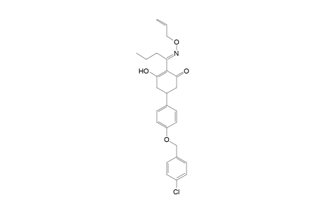 2-Cyclohexen-1-one, 5-[4-[(4-chlorophenyl)methoxy]phenyl]-3-hydroxy-2-[1-[(2-propenyloxy)imino]butyl]-