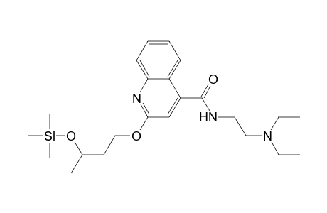 2-(3-Trimethylsilyloxybutoxy)-n-(2-(diethylamino)ethyl)-4-quinolinecarboxamide
