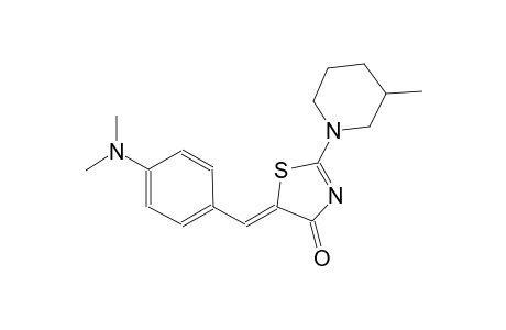 4(5H)-thiazolone, 5-[[4-(dimethylamino)phenyl]methylene]-2-(3-methyl-1-piperidinyl)-, (5Z)-