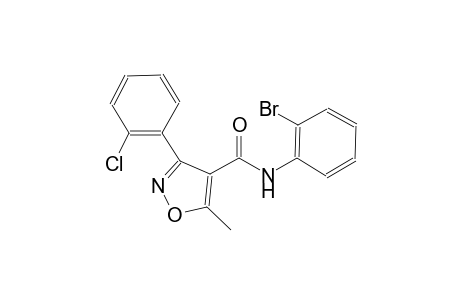 N-(2-bromophenyl)-3-(2-chlorophenyl)-5-methyl-4-isoxazolecarboxamide