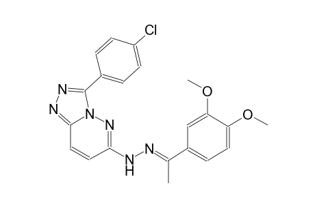 (1E)-1-(3,4-dimethoxyphenyl)ethanone [3-(4-chlorophenyl)[1,2,4]triazolo[4,3-b]pyridazin-6-yl]hydrazone