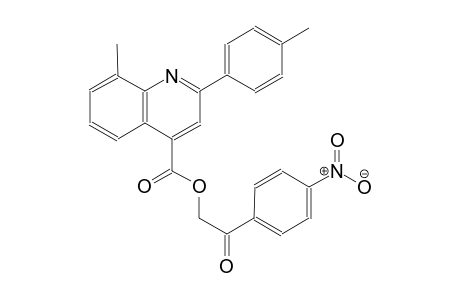 4-quinolinecarboxylic acid, 8-methyl-2-(4-methylphenyl)-, 2-(4-nitrophenyl)-2-oxoethyl ester