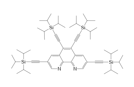 3,5,6,8-Tetrakis(tri(isopropylsilyl)acetylene]phenanthroline
