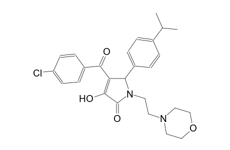 4-(4-chlorobenzoyl)-3-hydroxy-5-(4-isopropylphenyl)-1-[2-(4-morpholinyl)ethyl]-1,5-dihydro-2H-pyrrol-2-one
