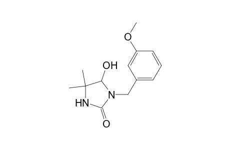 2-Imidazolidinone, 5-hydroxy-1-[(3-methoxyphenyl)methyl]-4,4-dimethyl-