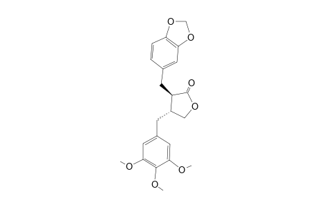 (3R,4R)-3-(1,3-benzodioxol-5-ylmethyl)-4-[(3,4,5-trimethoxyphenyl)methyl]-2-oxolanone