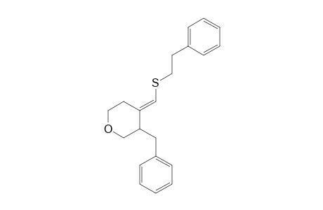 (E)-3-Benzyl-4-[(phenethylthio)methylidene]pyran