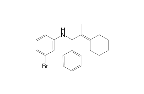 3-Bromo-N-(2-cyclohexylidene-1-phenylpropyl)aniline