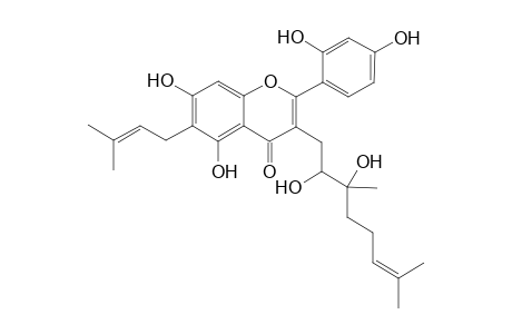 3-(2,3-Dihydroxy-3,7-dimethyl-oct-6-enyl)-2-(2,4-dihydroxy-phenyl)-5,7-dihydroxy-6-(3-methyl-but-2-enyl)-chromen-4-one