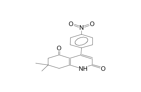 7,7-dimethyl-4-(4-nitrophenyl)-1,2,5,6,7,8-hexahydro-2,5-quinolinedione