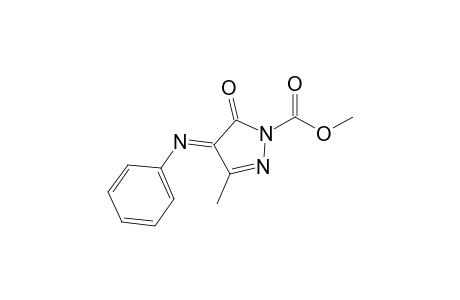 1-(Methoxycarbonyl)-3-methyl-4-(phenylimino)-1H-pyrazol-5(4H)-one