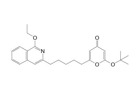 2-tert-butoxy-6-[5-(1-ethoxy-3-isoquinolyl)pentyl]pyran-4-one