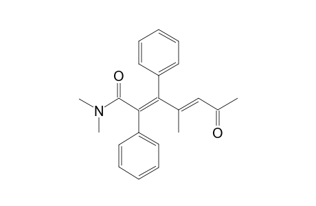 4-Methyl-6-oxo-2,3-diphenyl-hepta-2Z,4E-dienoic acid-dimethylamide