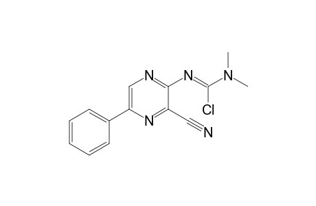 3-Cyano-2-chlorodimethylaminomethyleneamino-5-phenylpyrazine