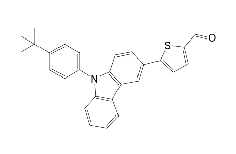 5-(9-(4-(tert-butyl)phenyl)-9H-carbazol-3-yl)thiophene-2-carbaldehyde