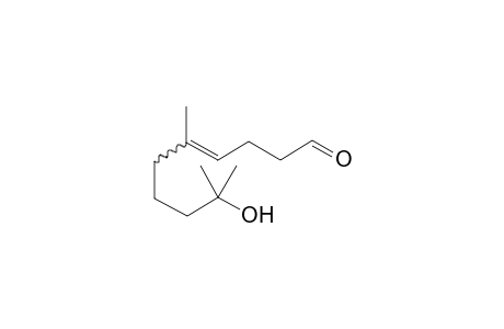 (E/Z)-5,9-dimethyl-9-hydroxy-decen-4-al