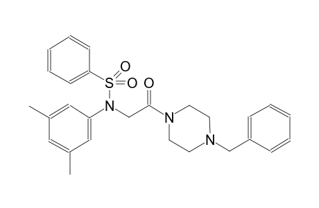 benzenesulfonamide, N-(3,5-dimethylphenyl)-N-[2-oxo-2-[4-(phenylmethyl)-1-piperazinyl]ethyl]-
