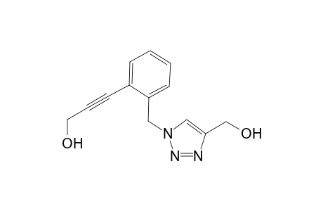 3-(2-((4-(hydroxymethyl)-1H-1,2,3-triazol-1-yl)methyl)phenyl)prop-2-yn-1-ol