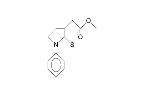 3-Methoxycarbonylmethyl-1-phenyl-pyrrolidine-2-thione