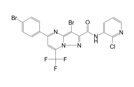 3-bromo-5-(4-bromophenyl)-N-(2-chloro-3-pyridinyl)-7-(trifluoromethyl)pyrazolo[1,5-a]pyrimidine-2-carboxamide
