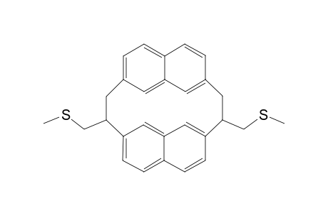 Pentacyclo[11.5.3.3(4,10).0(7,23).0(16,20)]tetracosa-1(19),4,6,8,10(22),13, 15,17,20,23-decaene, 2,11(or 2,12)-bis[(methylthio)methyl]-