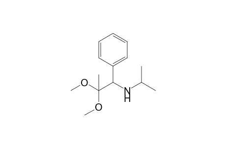 1-N-Isopropylamino-2,2-dimethoxy-1-phenylpropane