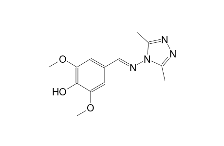 phenol, 4-[(E)-[(3,5-dimethyl-4H-1,2,4-triazol-4-yl)imino]methyl]-2,6-dimethoxy-