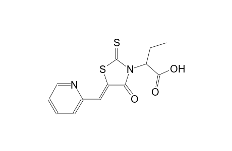 2-[(5Z)-4-oxo-5-(2-pyridinylmethylene)-2-thioxo-1,3-thiazolidin-3-yl]butanoic acid