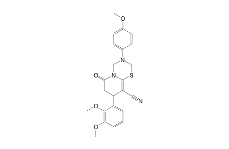 2H,6H-pyrido[2,1-b][1,3,5]thiadiazine-9-carbonitrile, 8-(2,3-dimethoxyphenyl)-3,4,7,8-tetrahydro-3-(4-methoxyphenyl)-6-oxo-