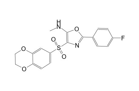 5-oxazolamine, 4-[(2,3-dihydro-1,4-benzodioxin-6-yl)sulfonyl]-2-(4-fluorophenyl)-N-methyl-