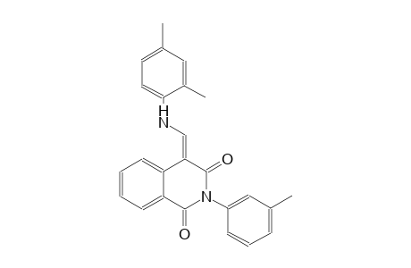 1,3(2H,4H)-isoquinolinedione, 4-[[(2,4-dimethylphenyl)amino]methylene]-2-(3-methylphenyl)-, (4E)-