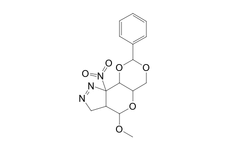 METHYL-4,6-O-BENZYLIDENE-2,3-DIDEOXY-2,3-METHYLENEAZO-3-NITRO-ALPHA-D-GLUCOPYRANOSIDE