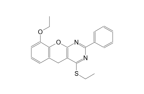 5H-[1]benzopyrano[2,3-d]pyrimidine, 9-ethoxy-4-(ethylthio)-2-phenyl-