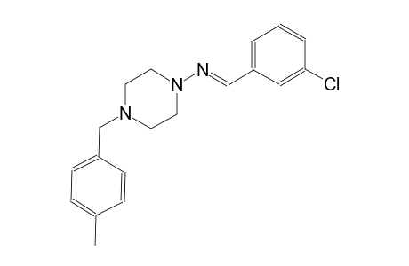 N-[(E)-(3-chlorophenyl)methylidene]-4-(4-methylbenzyl)-1-piperazinamine
